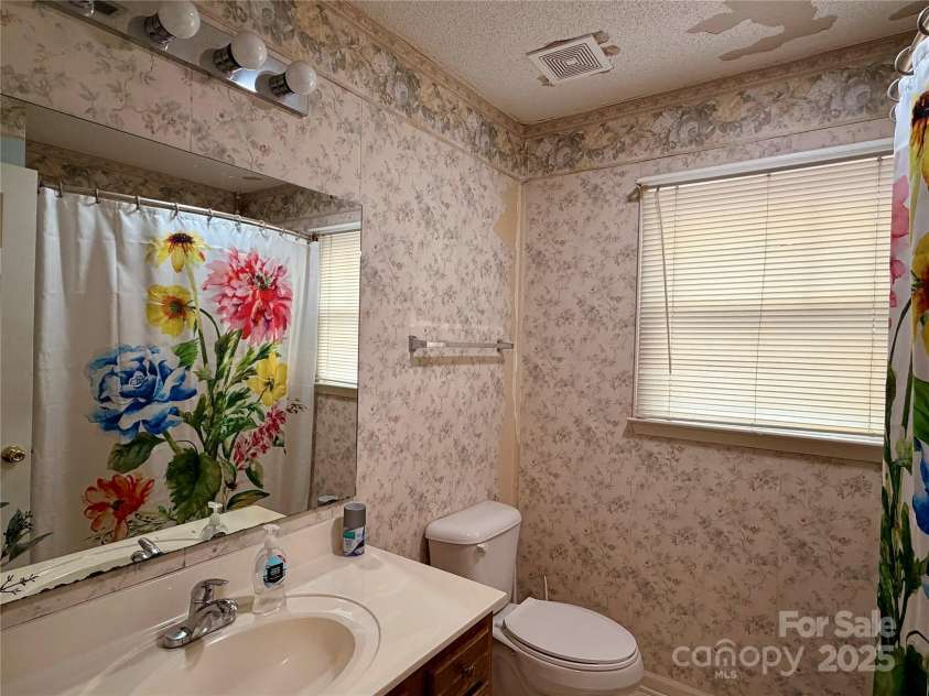 205 Willow Drive, Salisbury, NC 28146.  MLS# CAR4326718, YatesRealty ID 3990. Upstairs guest bath