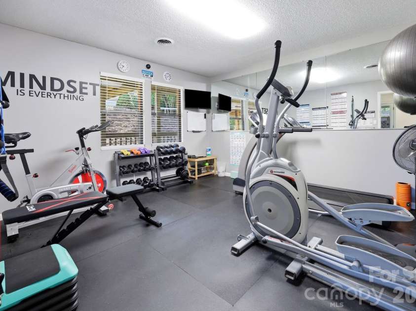 1503 Abbey Circle, Asheville, NC 28805.  MLS# CAR4405108, YatesRealty ID 39942. Workout Room