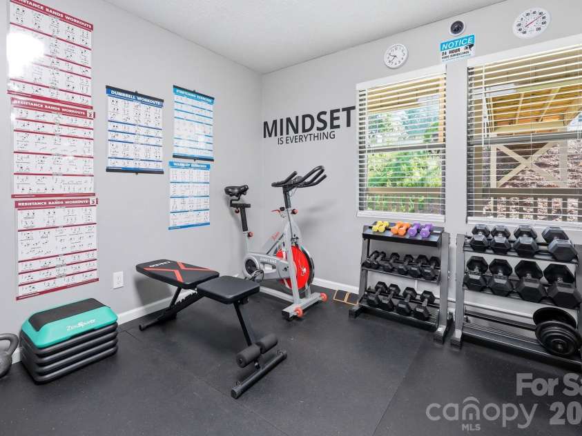 1503 Abbey Circle, Asheville, NC 28805.  MLS# CAR4405108, YatesRealty ID 39942. Workout Room