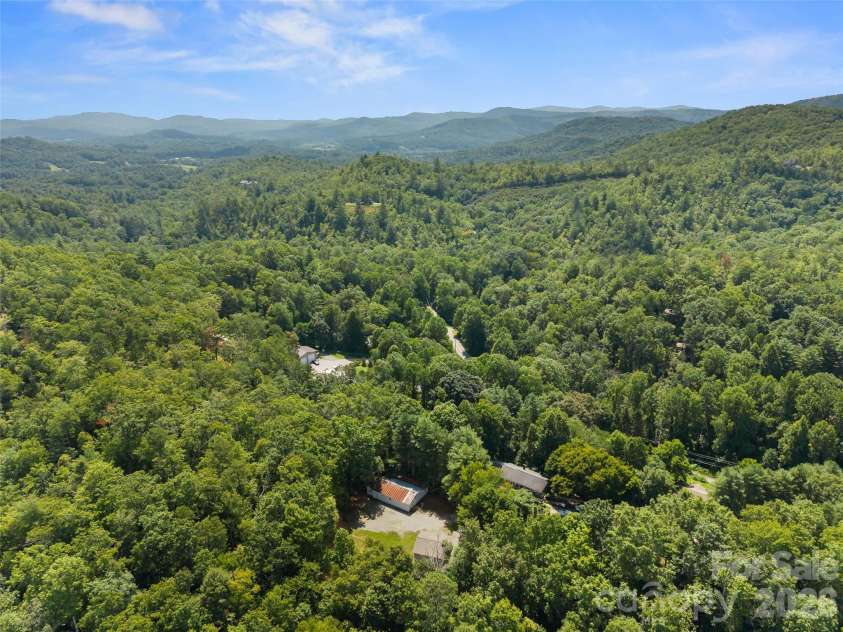 105 Big Bear Drive, Pisgah Forest, NC 28768.  MLS# CAR4403746, YatesRealty ID 39978. Aerial