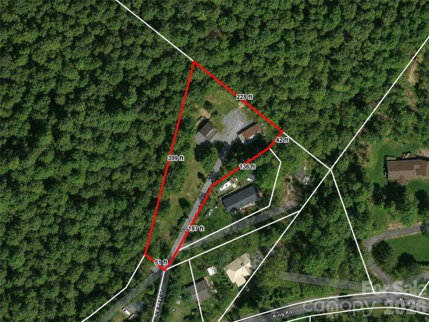 105 Big Bear Drive, Pisgah Forest, NC 28768.  MLS# CAR4403746, YatesRealty ID 39978. Aerial