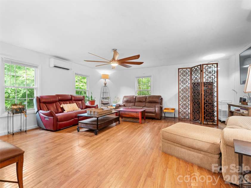 105 Big Bear Drive, Pisgah Forest, NC 28768.  MLS# CAR4403746, YatesRealty ID 39978. Living recon
