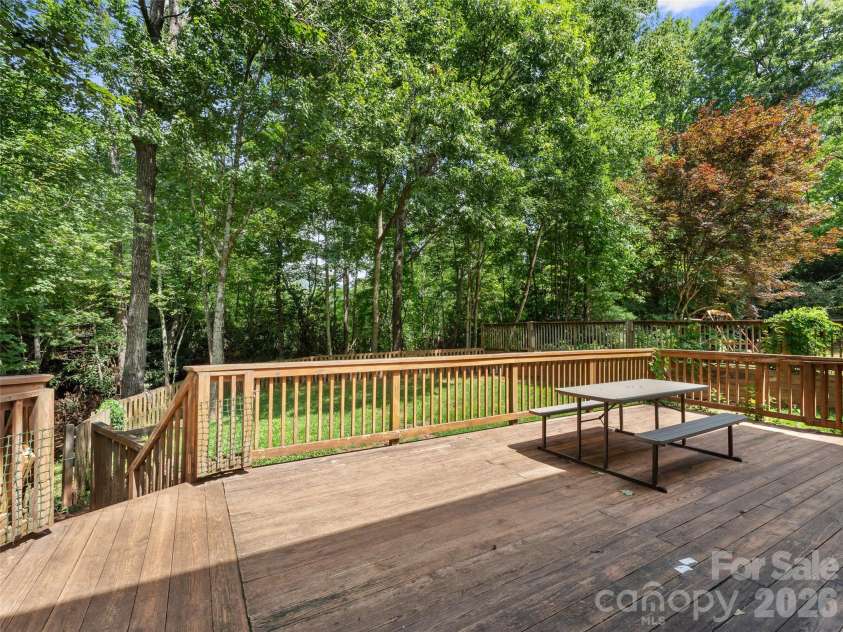 105 Big Bear Drive, Pisgah Forest, NC 28768.  MLS# CAR4403746, YatesRealty ID 39978. Main House Deck