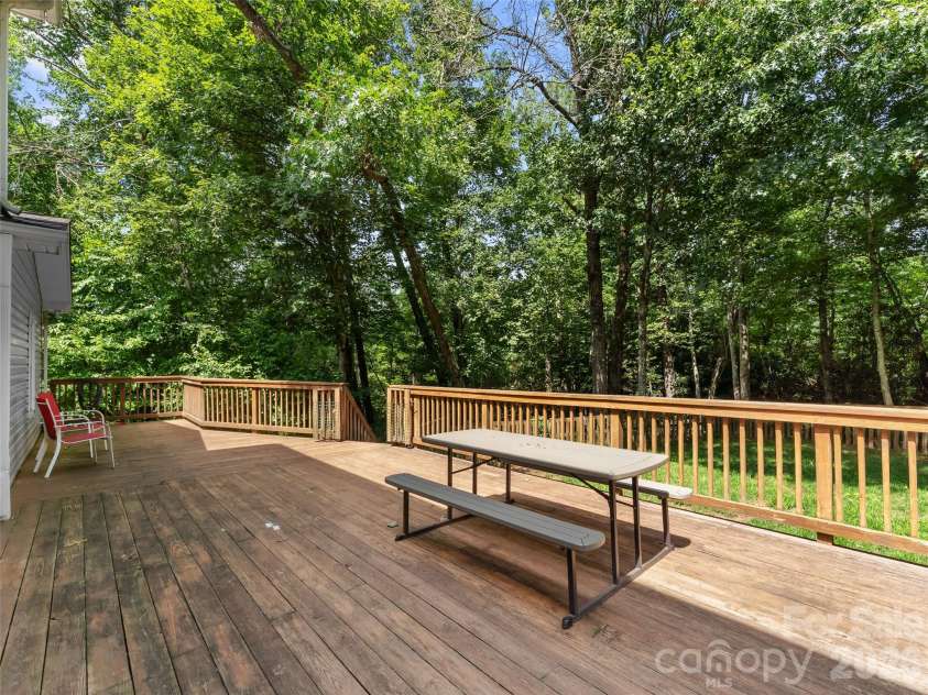 105 Big Bear Drive, Pisgah Forest, NC 28768.  MLS# CAR4403746, YatesRealty ID 39978. Main House Deck