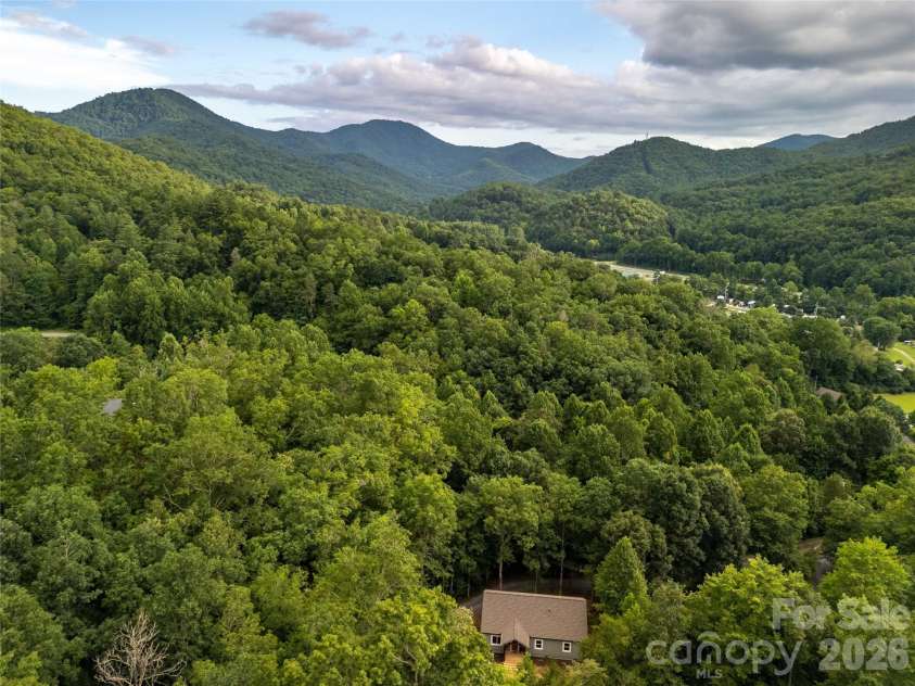 79 Midway Drive, Sylva, NC 28779.  MLS# CAR4407901, YatesRealty ID 39986. Drone shot
