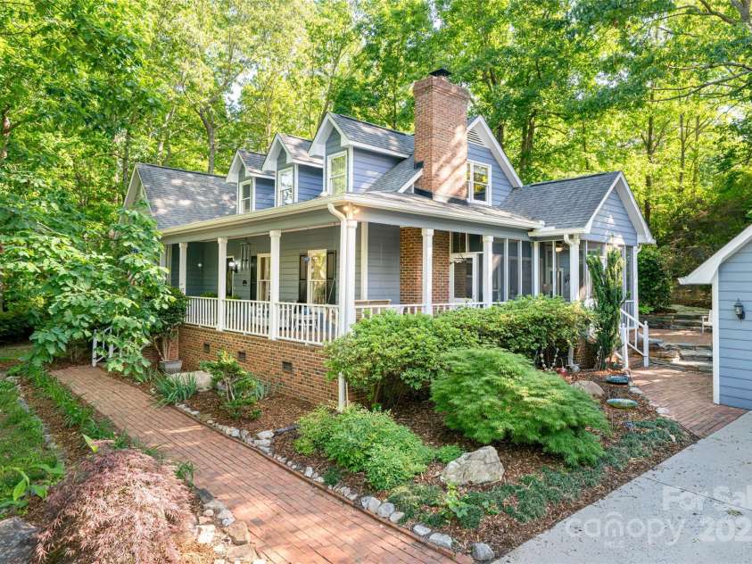 287 Anne Street, Rutherfordton, NC 28139.  MLS# CAR4258689, YatesRealty ID 3999. Brick lined walkways connect the homes outdoor areas 