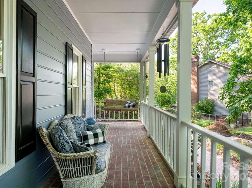 287 Anne Street, Rutherfordton, NC 28139.  MLS# CAR4258689, YatesRealty ID 3999. Large covered wrap around front porch 