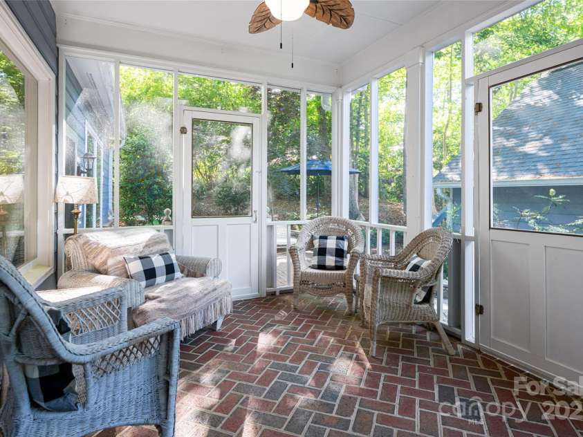 287 Anne Street, Rutherfordton, NC 28139.  MLS# CAR4258689, YatesRealty ID 3999. Side screened in porch accessed from the kitchen area