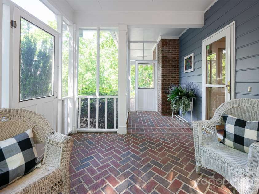 287 Anne Street, Rutherfordton, NC 28139.  MLS# CAR4258689, YatesRealty ID 3999. The perfect outdoor screened in porch space 