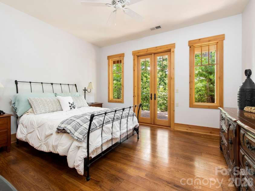 600 White Water Way, Marshall, NC 28753.  MLS# CAR4403673, YatesRealty ID 39990. Bedroom 2 on lower level which has a huge walk-in closet with built-ins.