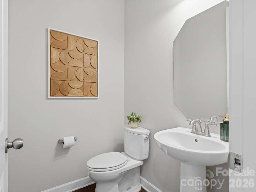 5353 Baker Lane, Clover, SC 29710.  MLS# CAR4401671, YatesRealty ID 39994. Downstairs powder room.