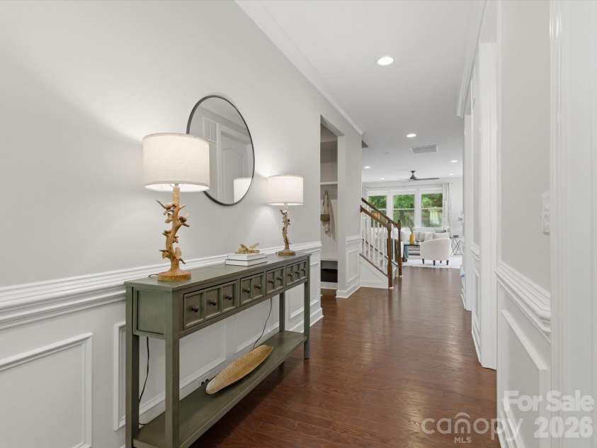 5353 Baker Lane, Clover, SC 29710.  MLS# CAR4401671, YatesRealty ID 39994. Foyer view from the front entrance.
