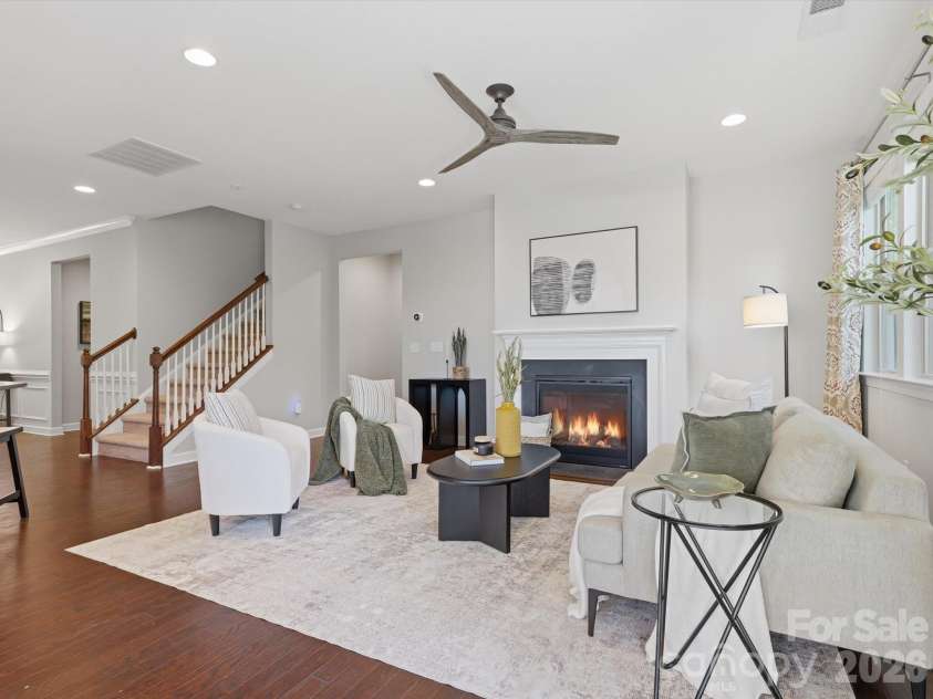 5353 Baker Lane, Clover, SC 29710.  MLS# CAR4401671, YatesRealty ID 39994. Spacious living room with large windows.