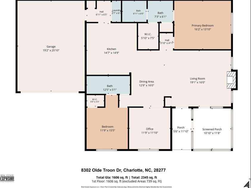 8302 Olde Troon Drive, Charlotte, NC 28277.  MLS# CAR4395601, YatesRealty ID 39995. 