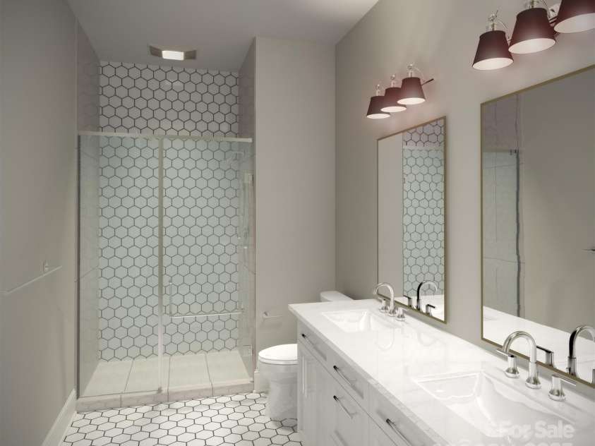 2526 Park Rose Lane, Charlotte, NC 28204.  MLS# CAR4214729, YatesRealty ID 4000. For representation - Primary Bathroom