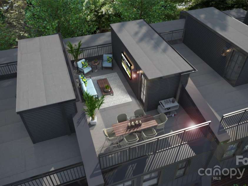 2526 Park Rose Lane, Charlotte, NC 28204.  MLS# CAR4214729, YatesRealty ID 4000. For representation - Roof Deck