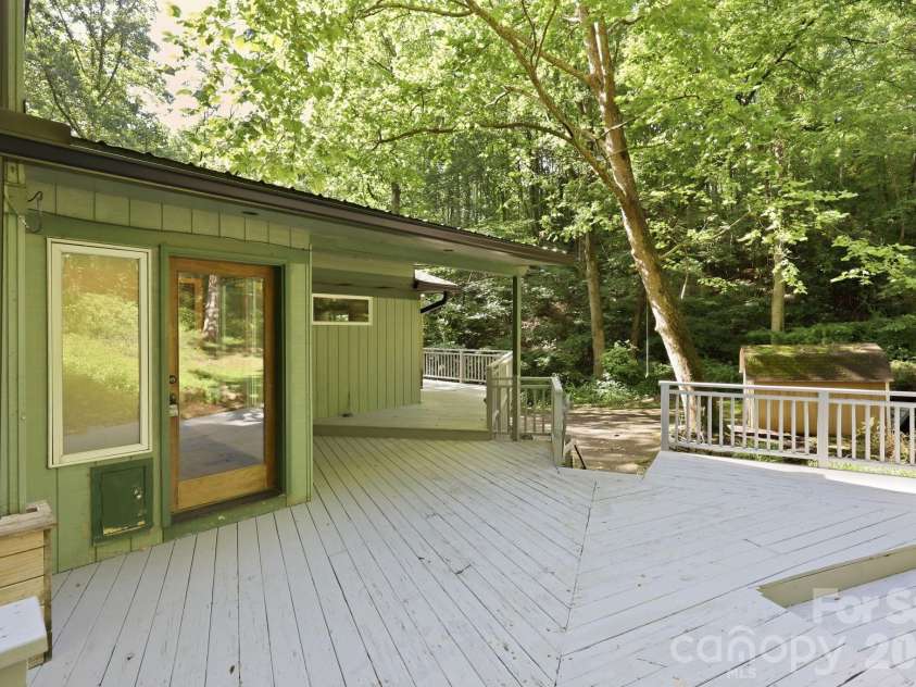 222 Morgan Cove Road, Candler, NC 28715.  MLS# CAR4403982, YatesRealty ID 40029. Rear Deck