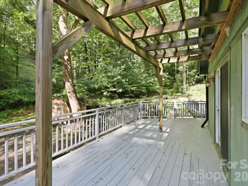 222 Morgan Cove Road, Candler, NC 28715.  MLS# CAR4403982, YatesRealty ID 40029. Side Deck