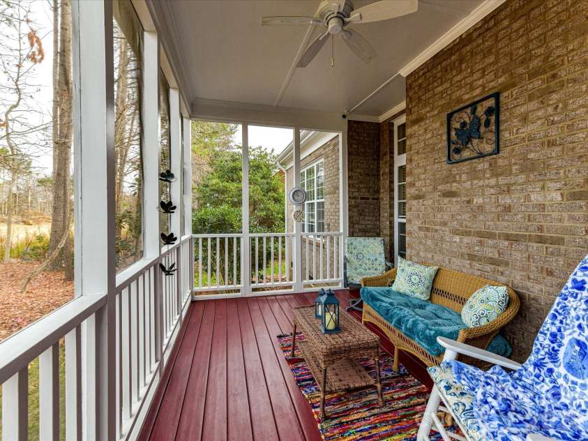 3619 Savannah Hills Drive, Matthews, NC 28105.  MLS# CAR4325650, YatesRealty ID 4004. Screened In Back Porch