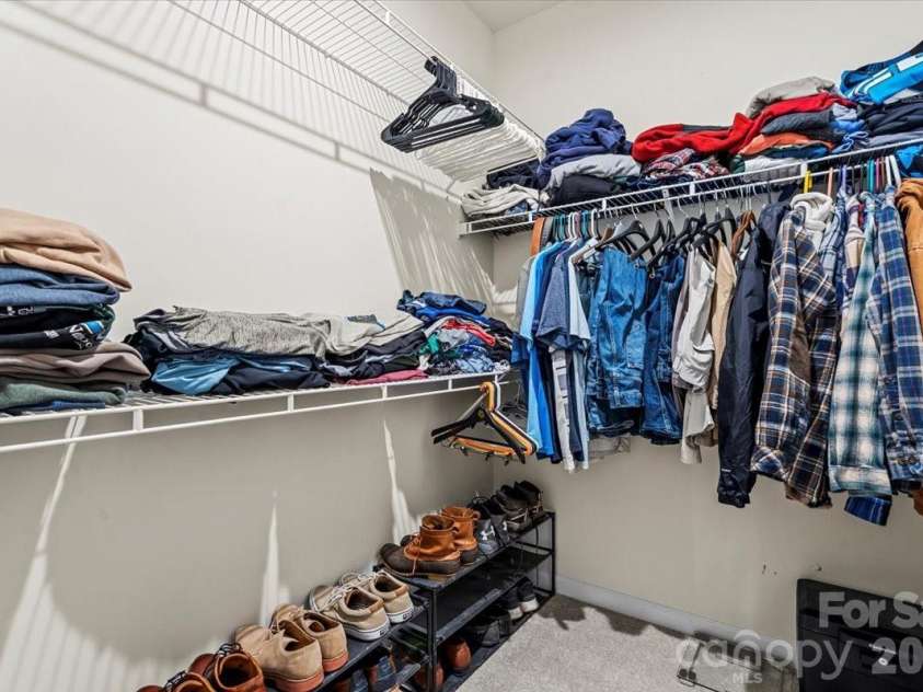6222 Cleburne Court, Charlotte, NC 28217.  MLS# CAR4334877, YatesRealty ID 4007. Huge walk in closet!