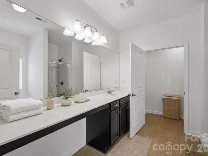 3200 Hickory Grove Drive, Monroe, NC 28110.  MLS# CAR4408208, YatesRealty ID 40094. Owner's Bathroom (Virtually Staged)