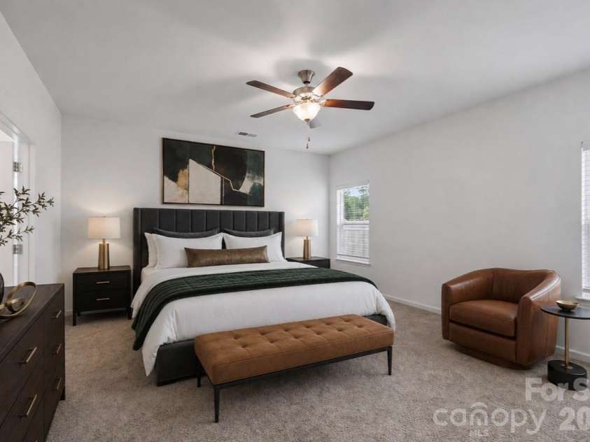 3200 Hickory Grove Drive, Monroe, NC 28110.  MLS# CAR4408208, YatesRealty ID 40094. Owner's Suite (Virtually Staged)