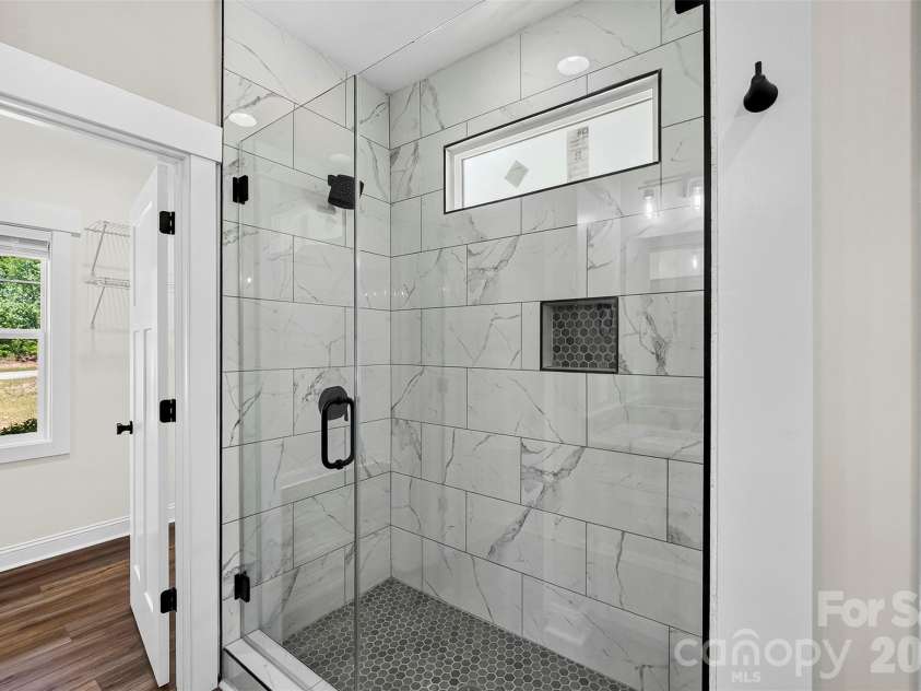 5005 Oconee Drive, Stanley, NC 28164.  MLS# CAR4402337, YatesRealty ID 40096. Primary Shower