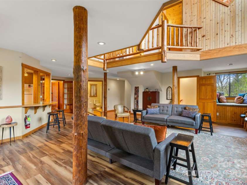 3717 Bend Of Ivy Road, Marshall, NC 28753.  MLS# CAR4209288, YatesRealty ID 401. Open meeting room in the main lodge