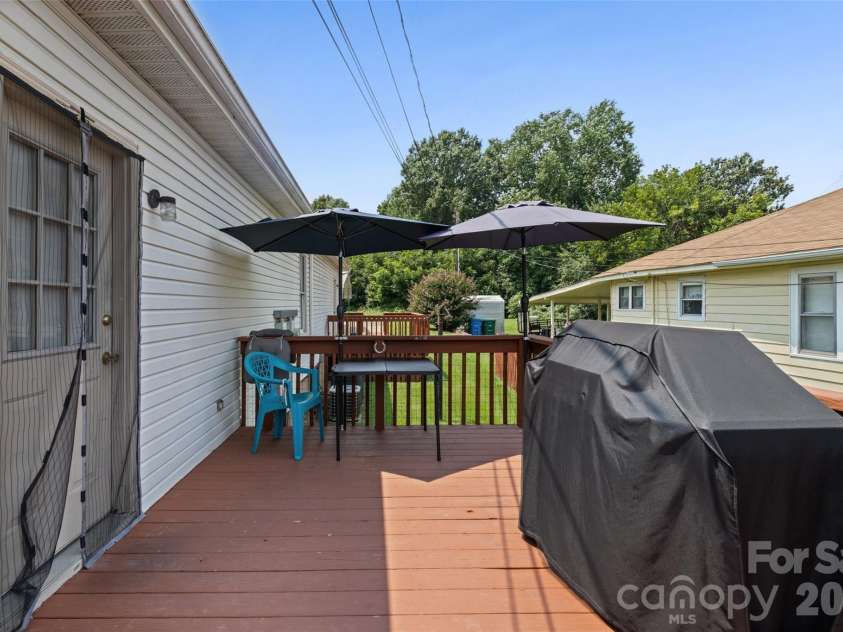 243 8th Avenue, Cramerton, NC 28032.  MLS# CAR4406563, YatesRealty ID 40126. Back Deck