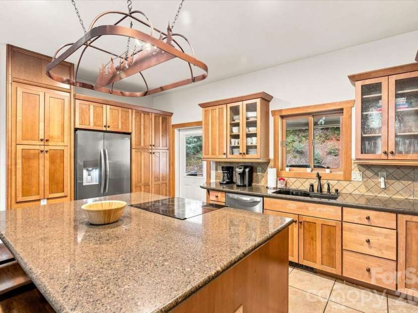 179 Rock Spring Road, Lake Lure, NC 28746.  MLS# CAR4406141, YatesRealty ID 40134. Beautiful, comfortable open concept kitchen.