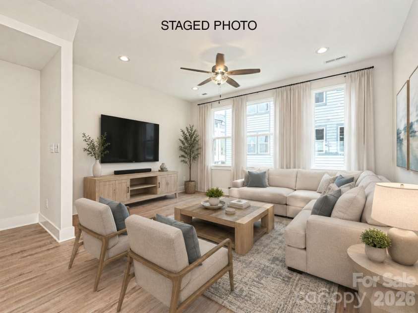 1611 Polk Street, Charlotte, NC 28206.  MLS# CAR4207832, YatesRealty ID 4015. Living  *Virtually Staged*