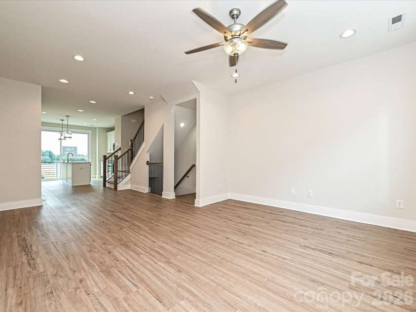 1611 Polk Street, Charlotte, NC 28206.  MLS# CAR4207832, YatesRealty ID 4015. Living/Dining/Kitchen