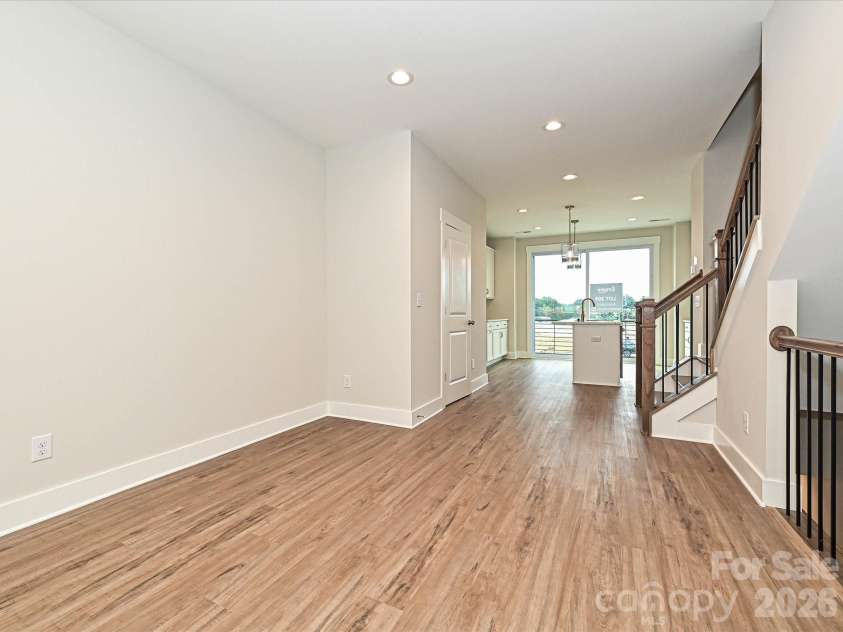 1611 Polk Street, Charlotte, NC 28206.  MLS# CAR4207832, YatesRealty ID 4015. Living/Dining/Kitchen