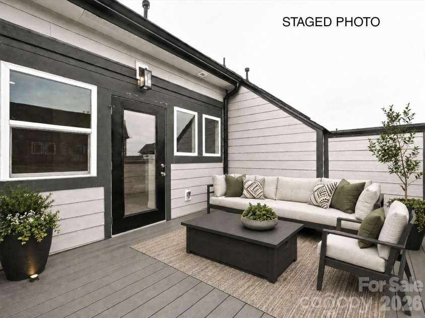 1611 Polk Street, Charlotte, NC 28206.  MLS# CAR4207832, YatesRealty ID 4015. Rooftop Terrace  *Virtually Staged*