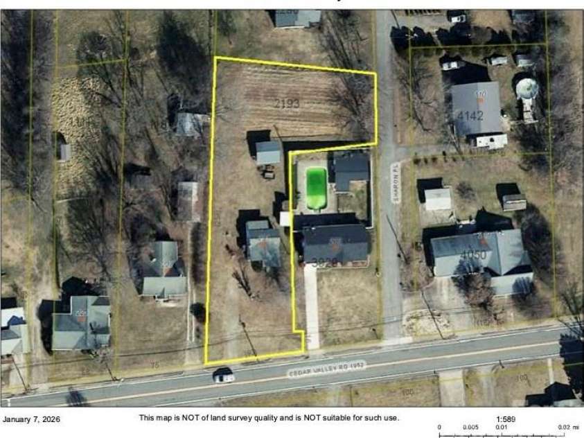 231 Cedar Valley Road, Hudson, NC 28638.  MLS# CAR4335238, YatesRealty ID 4015. Large Lot with Nice Storage Bldg, Carport & Garden Area