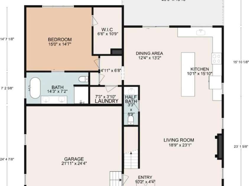 6 Scott Meadows Drive, Asheville, NC 28806.  MLS# CAR4343197, YatesRealty ID 4016. Floor plan main