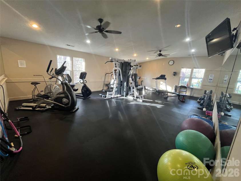 27 Gray Wolf Lane, Hendersonville, NC 28792.  MLS# CAR4285060, YatesRealty ID 4017. Clubhouse Fitness Center