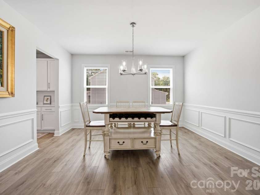 311 Coronado Avenue, Matthews, NC 28104.  MLS# CAR4400272, YatesRealty ID 40201. Dinning Room