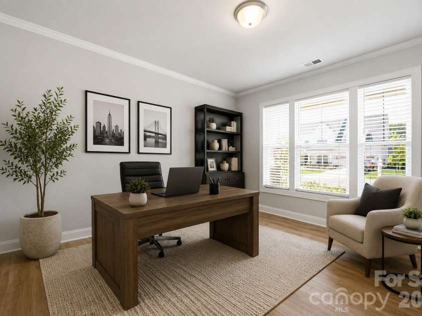 311 Coronado Avenue, Matthews, NC 28104.  MLS# CAR4400272, YatesRealty ID 40201. Office Virtually Staged