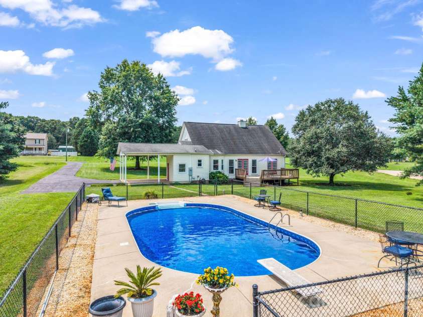 2778 Moose Gantt Trail, Crouse, NC 28033.  MLS# CAR4407300, YatesRealty ID 40211. Back /pool