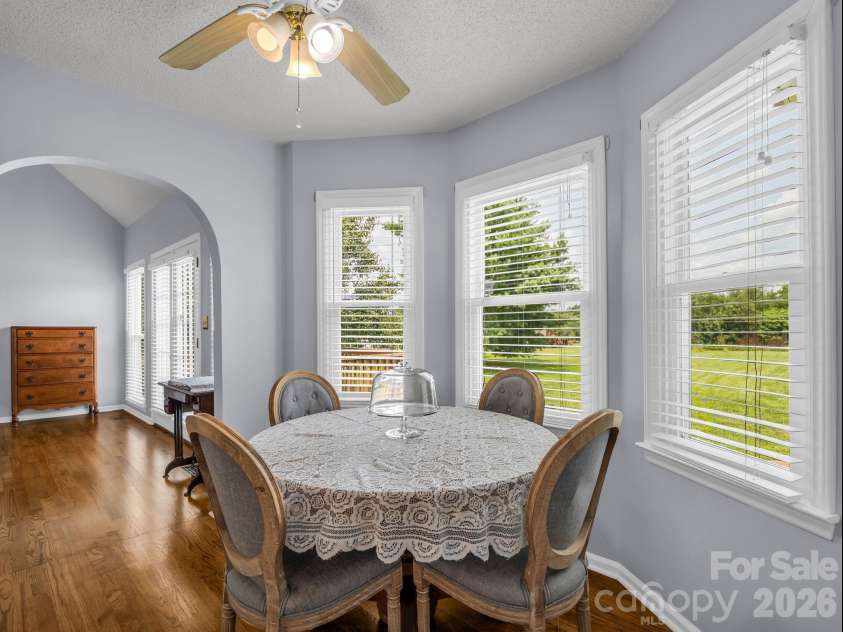 2778 Moose Gantt Trail, Crouse, NC 28033.  MLS# CAR4407300, YatesRealty ID 40211. Breakfast nook overlooking back