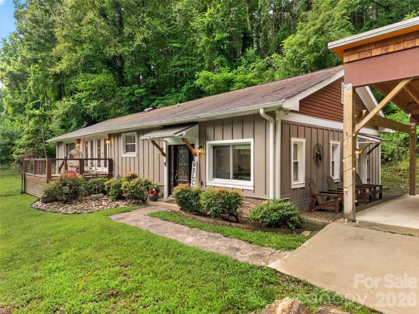 3882 New Leicester Highway, Leicester, NC 28748.  MLS# CAR4402030, YatesRealty ID 40226. 