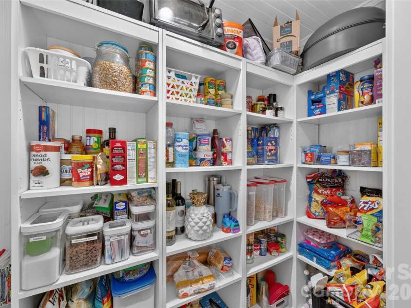 3882 New Leicester Highway, Leicester, NC 28748.  MLS# CAR4402030, YatesRealty ID 40226. Large pantry off kitchen