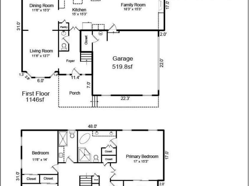 7048 Mariners Court, Tega Cay, SC 29708.  MLS# CAR4408357, YatesRealty ID 40235. Floor Plan