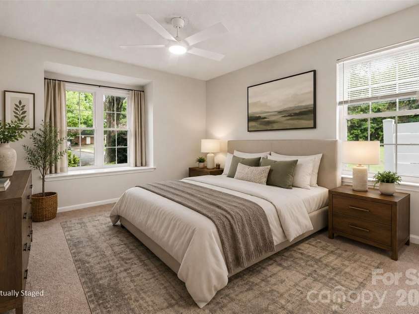 9478 Vicksburg Park Court, Charlotte, NC 28210.  MLS# CAR4395577, YatesRealty ID 40246. PRIMARY SUITE VIRTUALLY STAGED