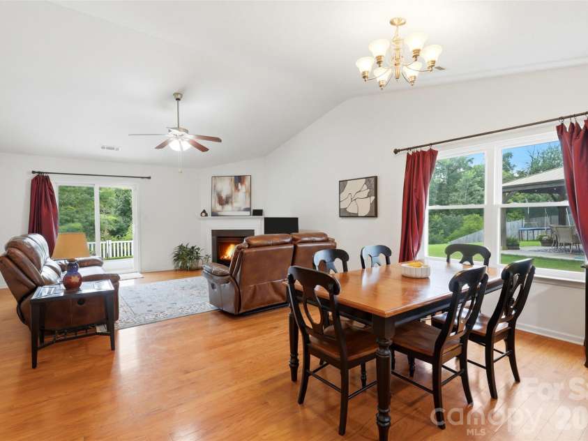 1112 Marcus Street, Indian Land, SC 29707.  MLS# CAR4403014, YatesRealty ID 40273. Open living room with vaulted ceiling