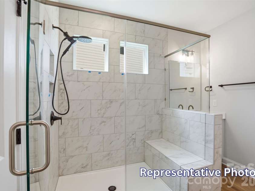128 Swing Way, Troutman, NC 28166.  MLS# CAR4391618, YatesRealty ID 40277. Primary Bathroom