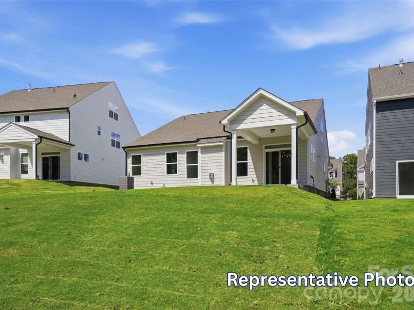 128 Swing Way, Troutman, NC 28166.  MLS# CAR4391618, YatesRealty ID 40277. Rear of home