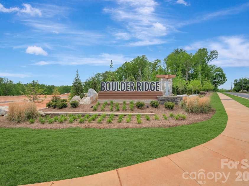 2015 Boulder Ridge Drive, Gastonia, NC 28052.  MLS# CAR4408639, YatesRealty ID 40283. Community sign