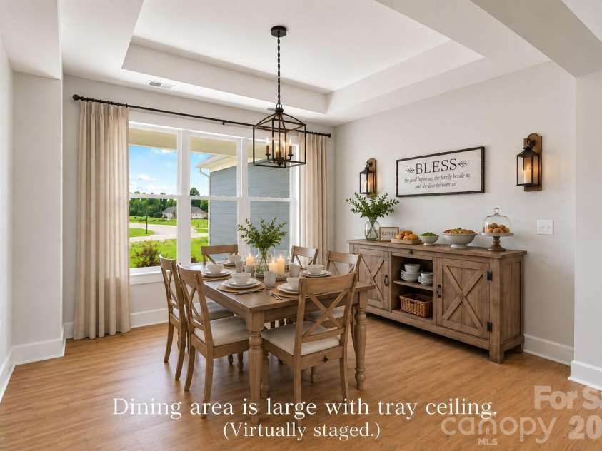 1205 Coppergate Drive, Salisbury, NC 28147.  MLS# CAR4406348, YatesRealty ID 40304. Grand Dining area. (Virtually staged.)